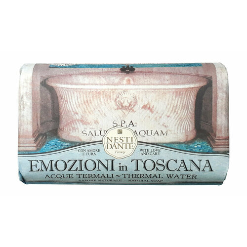 Мыло для тела c растительными экстрактами и маслами Nesti Dante Emozioni in Toscana Thermal Water Natural Soap