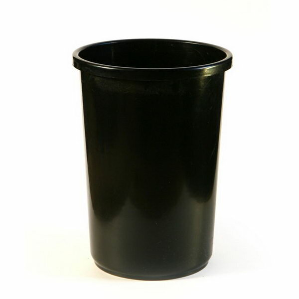Корзина для бумаг и мусора Uni, 12 литров, пластик, чёрная