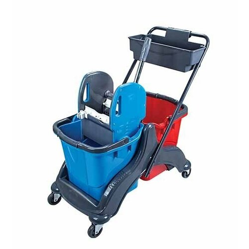 Двухведерная уборочная тележка Nova CK756