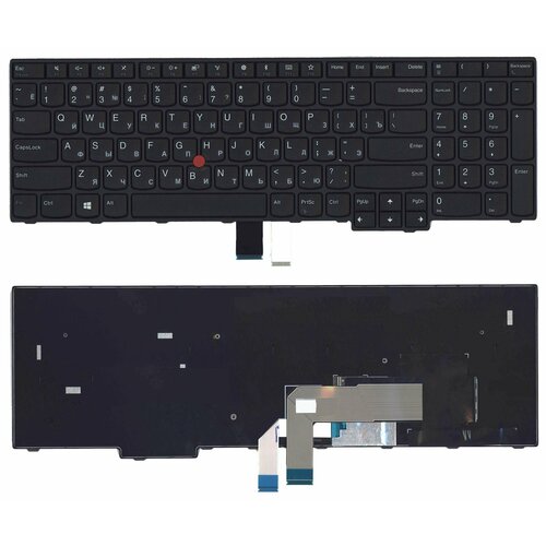 Клавиатура для ноутбука Lenovo ThinkPad E570 E575 черная петли для ноутбука lenovo thinkpad e570 e570c e575