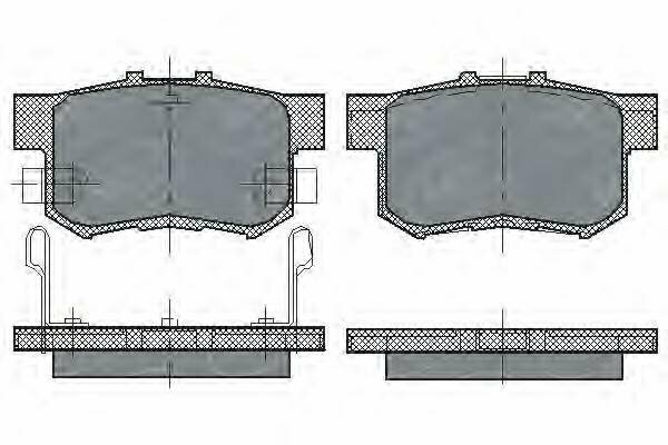 Задние колодки sct germany SP168