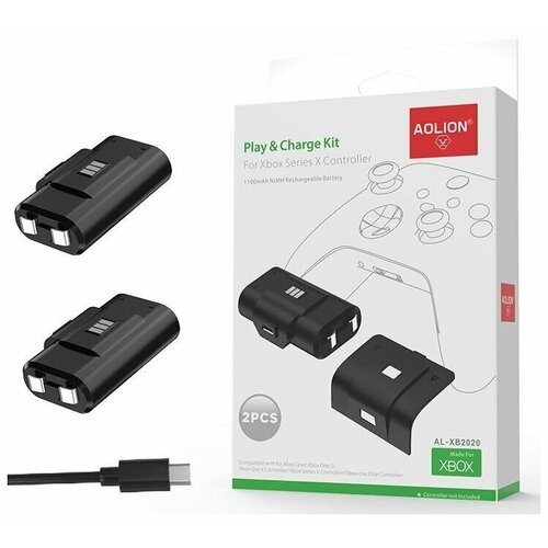 Комплект Play and Charge Kit для Xbox One\Series (AL-XB2020) dual fast charger for xbox one x s battery pack controller charger rechargeable battery for xbox series x s xbox one x s elite