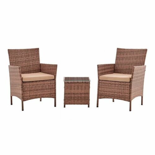 Набор садовой мебели Patioli Киото Дуэт из искусственного ротанга цвет капучино