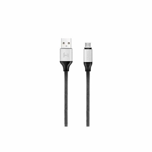 Кабель USB - microUSB, HARPER, BRCH-310, 1 м, серебряный H00001359