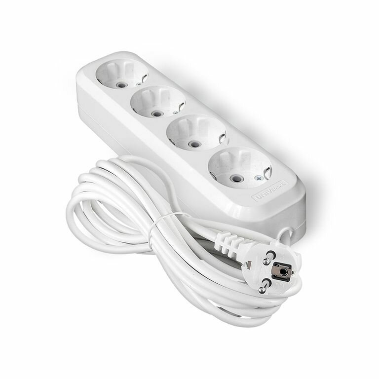 фото Удлинитель с многоместной розеткой Люкс У10-555, 5м