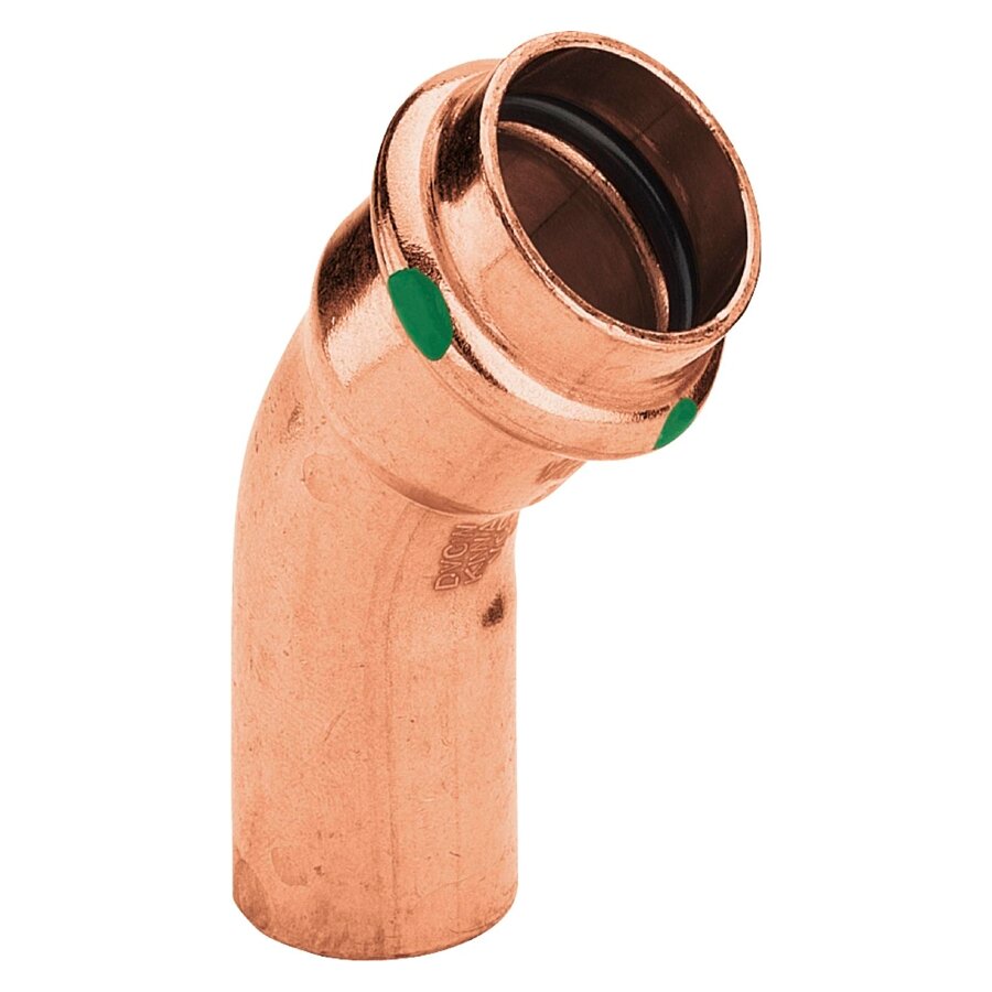 фото Угольник Viega 45° Profipress медь 22 мм
