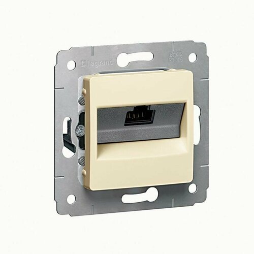 Розетка компьютерная СП Cariva 1мод. RJ45 6E сл. кость Leg, LEGRAND 773741 (10 шт.) розетка телефонная сп cariva rj11 2 входа сл кость diy упак leg legrand 695921 1 шт