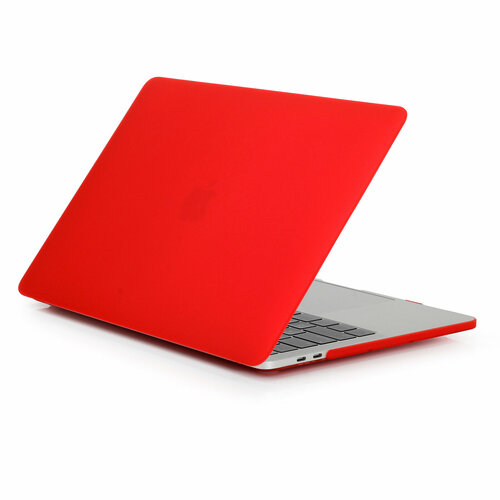 фото Чехол для ноутбука apple macbook air 13.6 a2681 m2 2022 года - красный, матовый der-kit