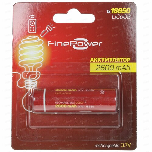 Аккумулятор FinePower 18650 KT-1817 2600 мА*ч