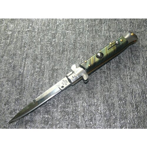 Нож складной, автоматический АКС-001 Стилет темно-зеленый, 20 см