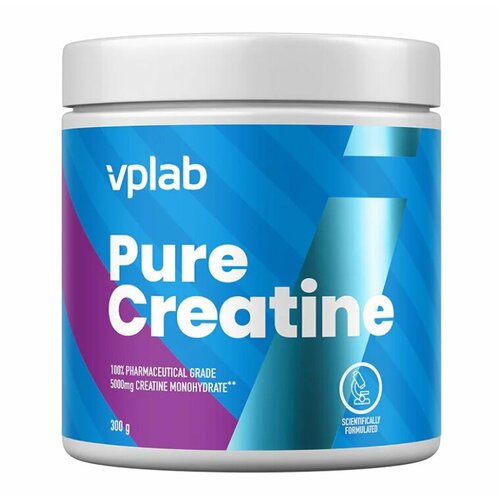VPlab Pure Creatine monohydrate WHITE 300 гр спортпит creatine monohydrate 300 гр
