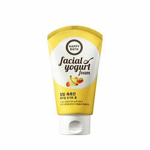 Увлажняющая пенка с экстрактом фруктов Happy Bath Real Moisture Facial Yogurt Foam, 120г
