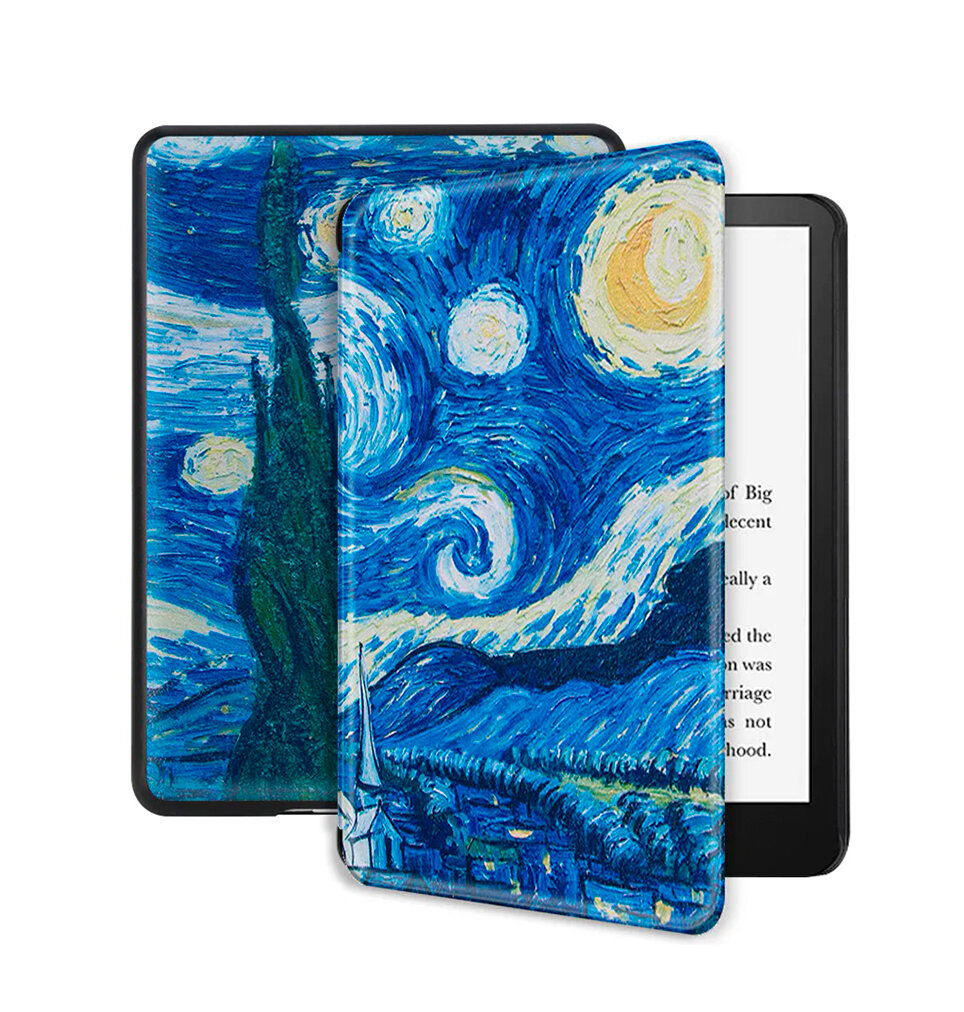 Электронная книга Amazon Kindle PaperWhite 2021 16Gb Ad-Supported Agave Green с обложкой ReaderONE PaperWhite 2021 Van Gogh