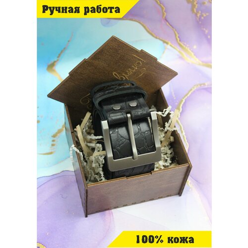 фото Ремень , размер 151, черный нет бренда