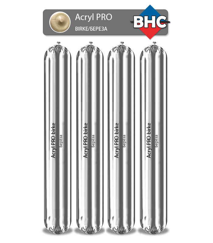 Акриловый герметик BHC ACRYL PRO BIRKE 600 ML