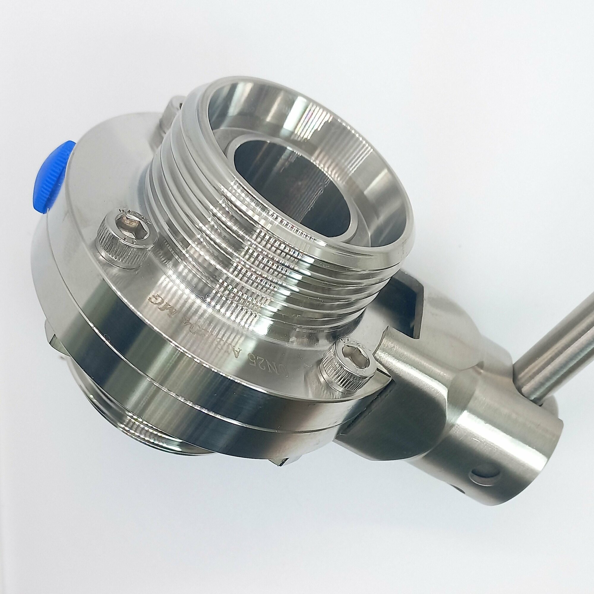 Затвор дисковый нержавеющий резьба-резьба DN25 DIN AISI 304