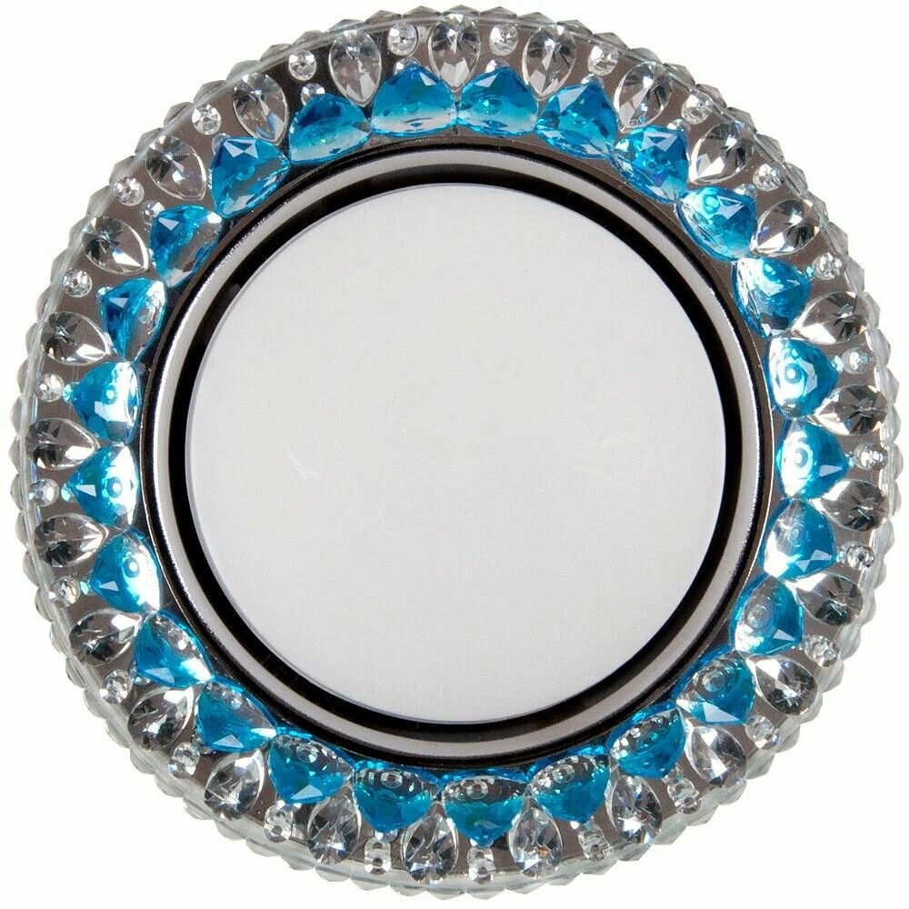 фото Светильник встраиваемый с LED подсветкой GX53-H38-BL синий потолочный GX53(без лампы)