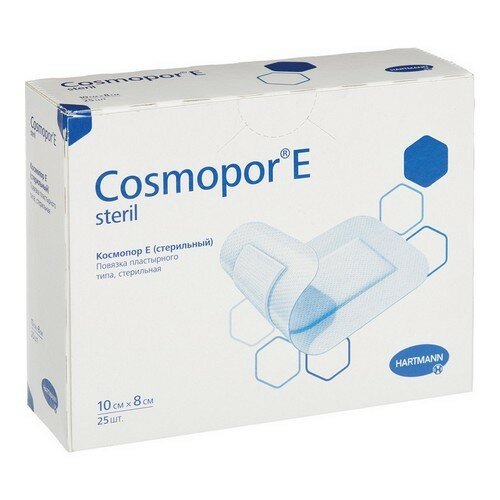 Hartmann Cosmopor Е повязка самоклеящаяся стерильная, 10х8 см, 25 шт.