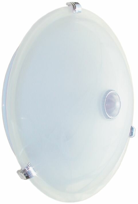 Светильник IEK НПО3231Д белый 2х25 с датчиком движения