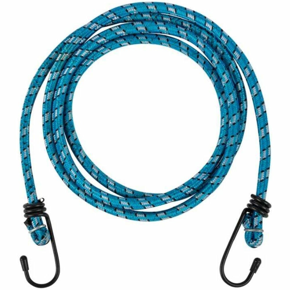 Стяжка/резинка для крепления груза с пластиковыми колпачками 16м 8мм цвет - Синий