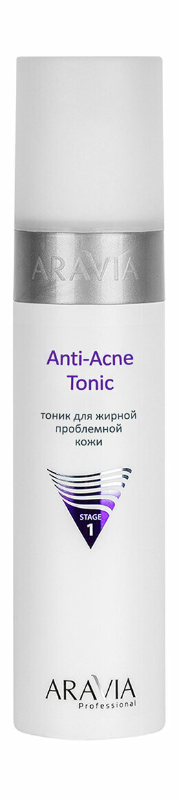 Тоник для жирной проблемной кожи лица с салициловой кислотой Aravia Professional Anti-Acne Tonic /250 мл/гр.