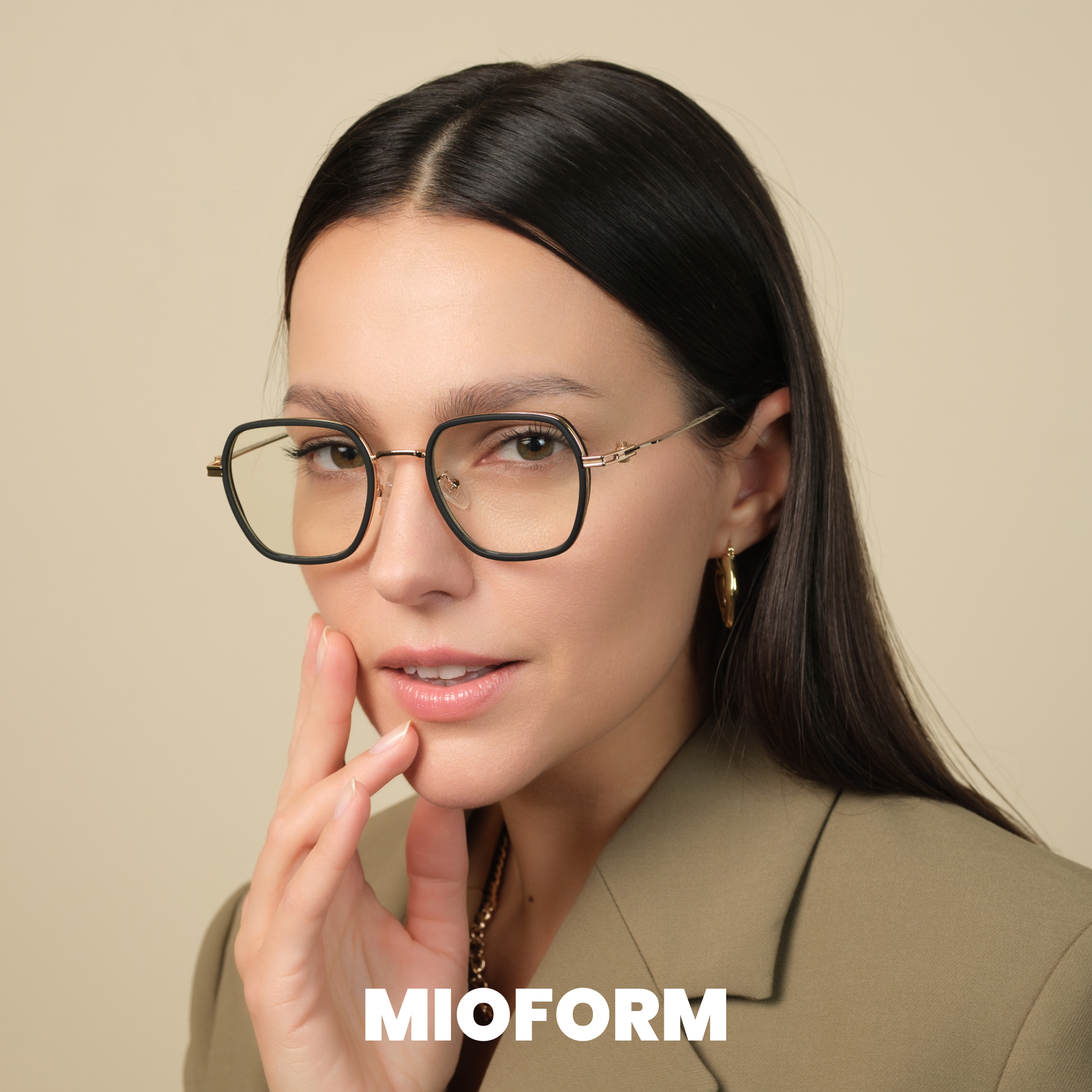 Очки для работы за компьютером MIOFORM с футляром и салфеткой, черный