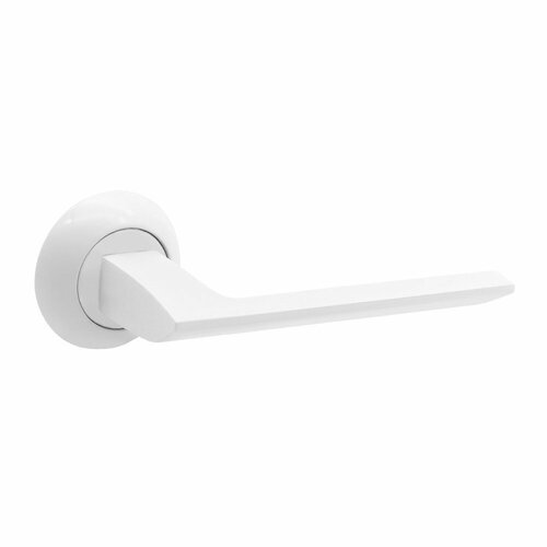 Ручка дверная Corsa Deco Camellia круглая розетка белая (990320)