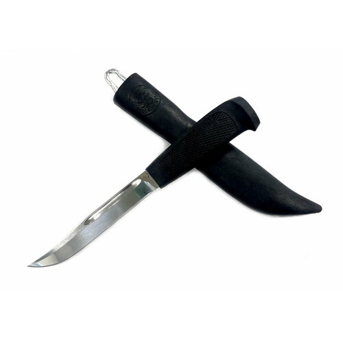 Нож Финка 042, Bohler N690, резинопластик (цвет черный)