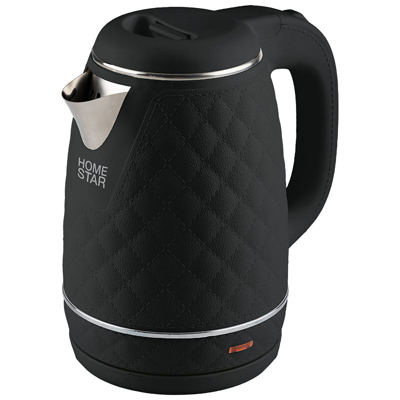 фото Чайник Homestar HS-1007 (1,7 л), черный, двойной корпус