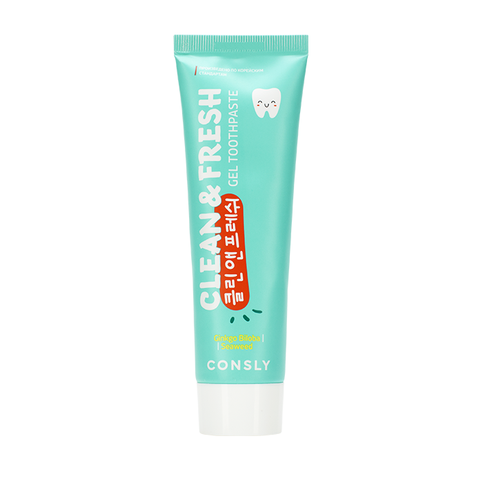 Consly Clean&Fresh гелевая зубная паста с экстрактами гинкго билоба и морских водорослей 105 гр