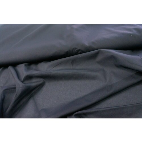 фото Ткань дублерин стрейч черная мелкая точка 145 см. ткань для шитья unofabric
