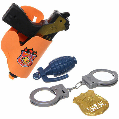 Набор полицейский «Специальный агент - Под прицелом», 5 предметов, 25*16 см, пакет аксессуары nerf специальный агент b1535 белый оранжевый серый