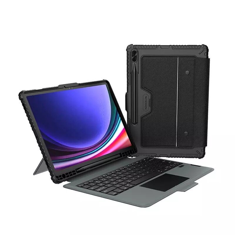 фото Чехол- клавиатура (версия с подсветкой) Nillkin Bumper Combo Keyboard Case для Samsung Galaxy Tab S9+, черный