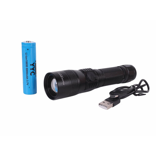 фото Фонарь светодиодный ручной акб usb yyc-1811-t6 police