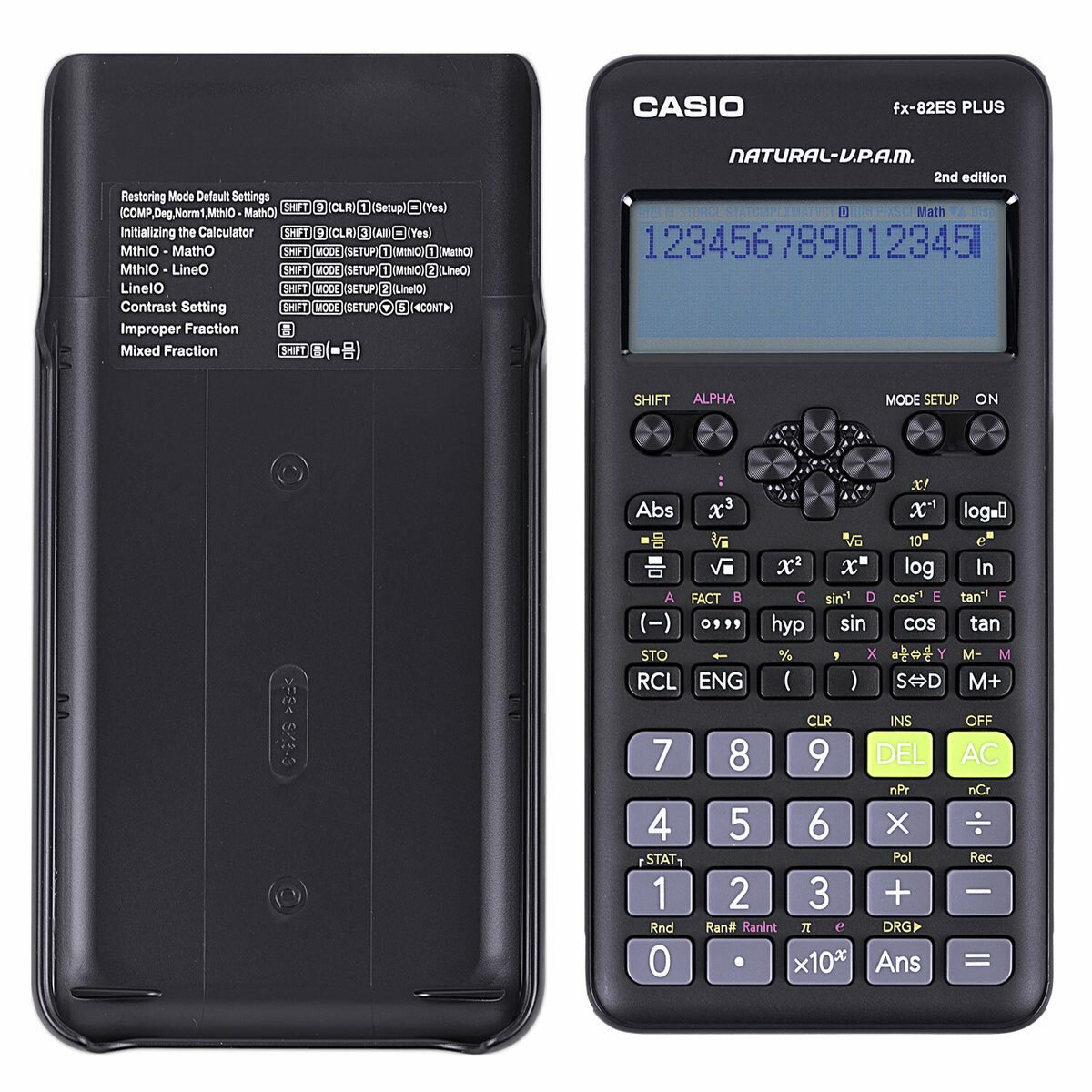 Калькулятор научный Casio FX-82ES PLUS (12-разрядный) черный (FX-82ES PLUS)