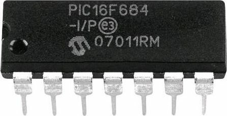 Микросхема MICROCHIP PIC16F684-I/SL Микросхема 3.5 кБ Std Flash 128 опзу 12 вх/вых SOIC14 1шт