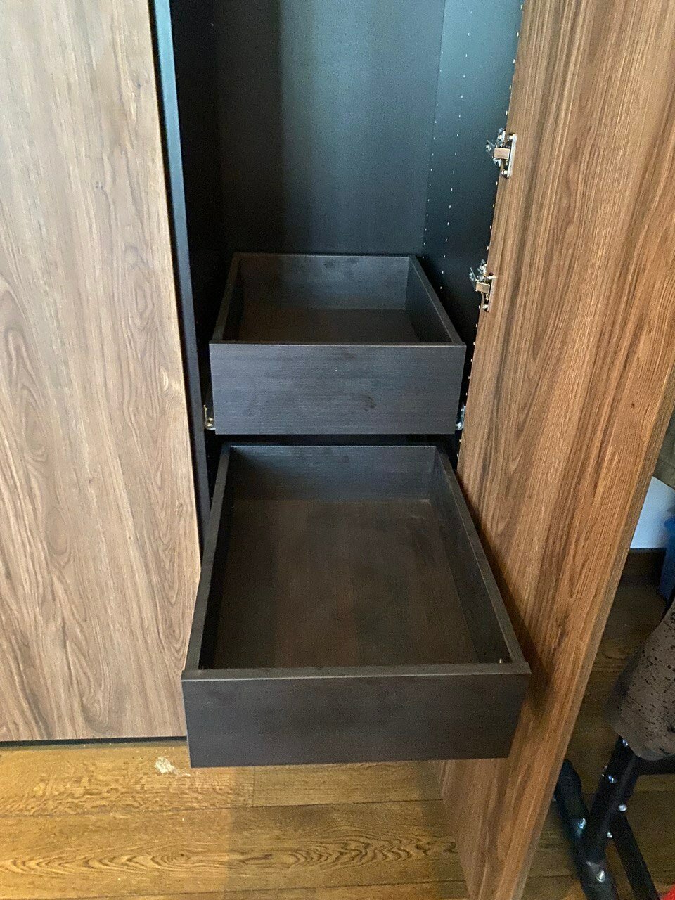 Выдвижной ящик для шкафа пакс / Венге / 75х58 см / Аналог