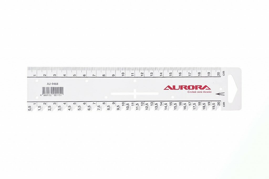 Линейка метрическая Aurora AU-9468