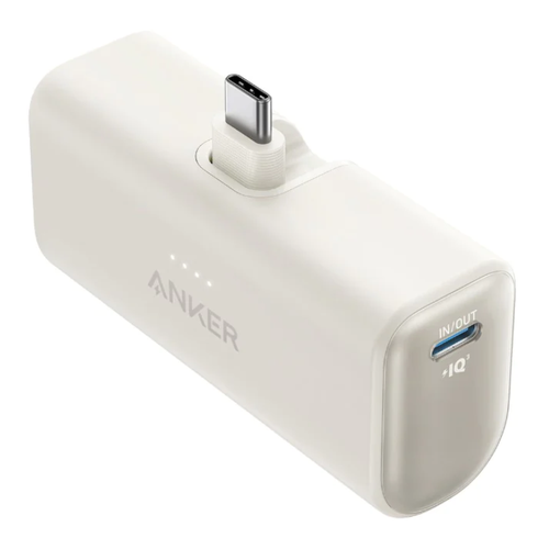 Портативное зарядное Anker Nano Power Bank 1653 225W Built-In USB-C Connector белый цвет 4290₽