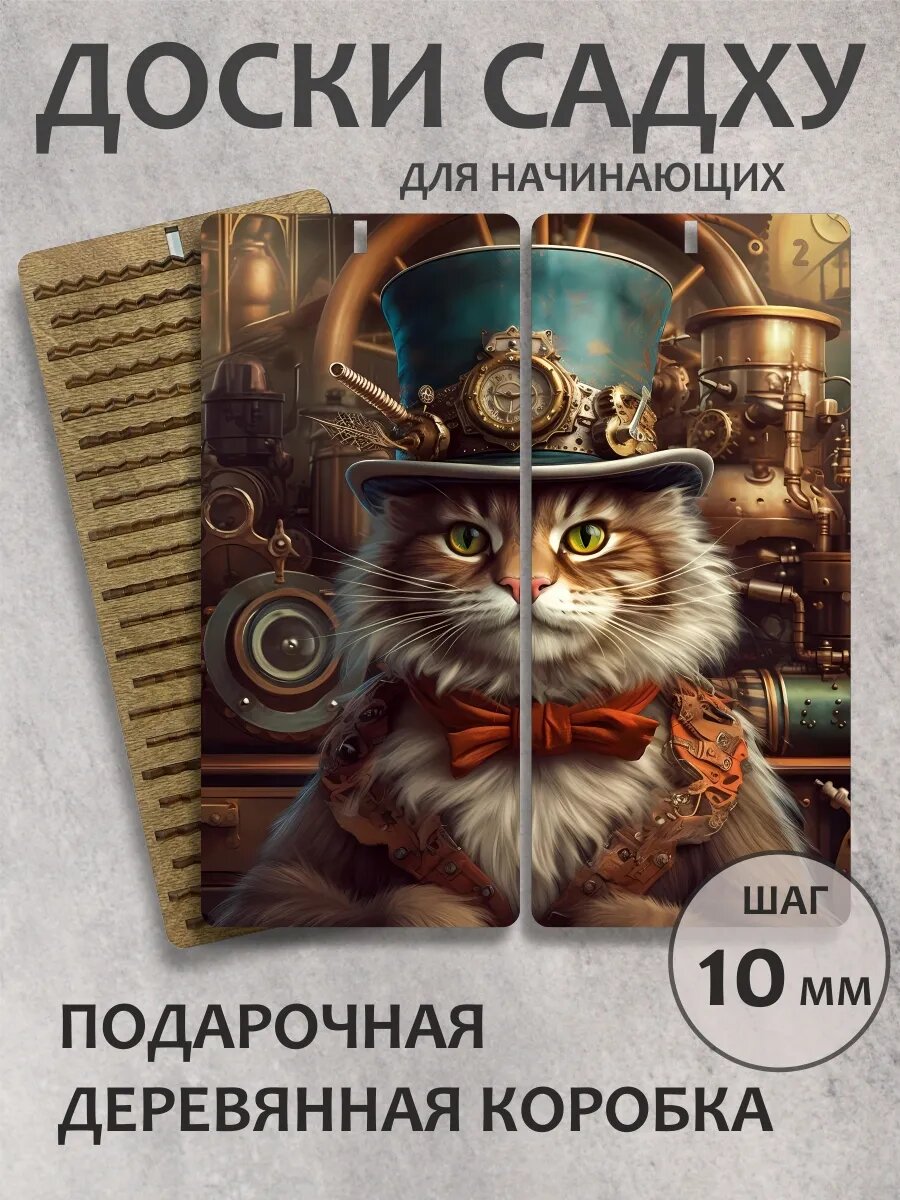 Доска садху для начинающих "Кот часовщик"