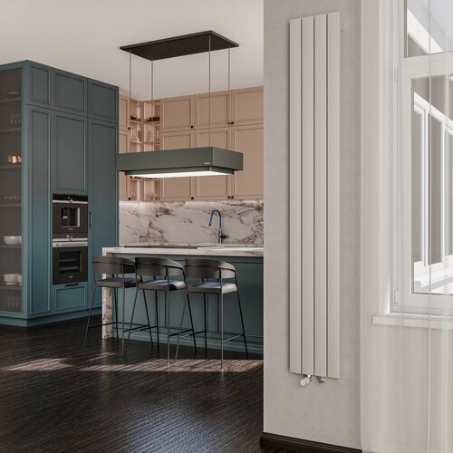 Изображение товара Вертикальный дизайн радиатор отопления Warm Design SIRIUS, белый (4 секции, 1750х258мм)