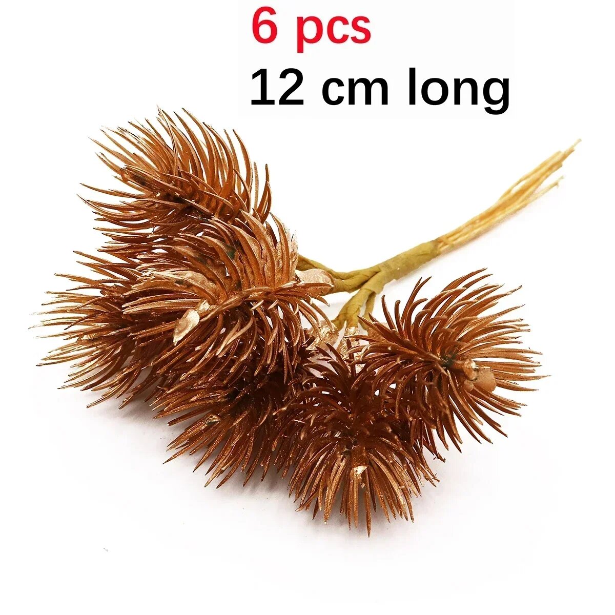 Золотые искусственные цветы смешанные гибридные букетом 6/10/12/20/24/200 шт Коричневый 22