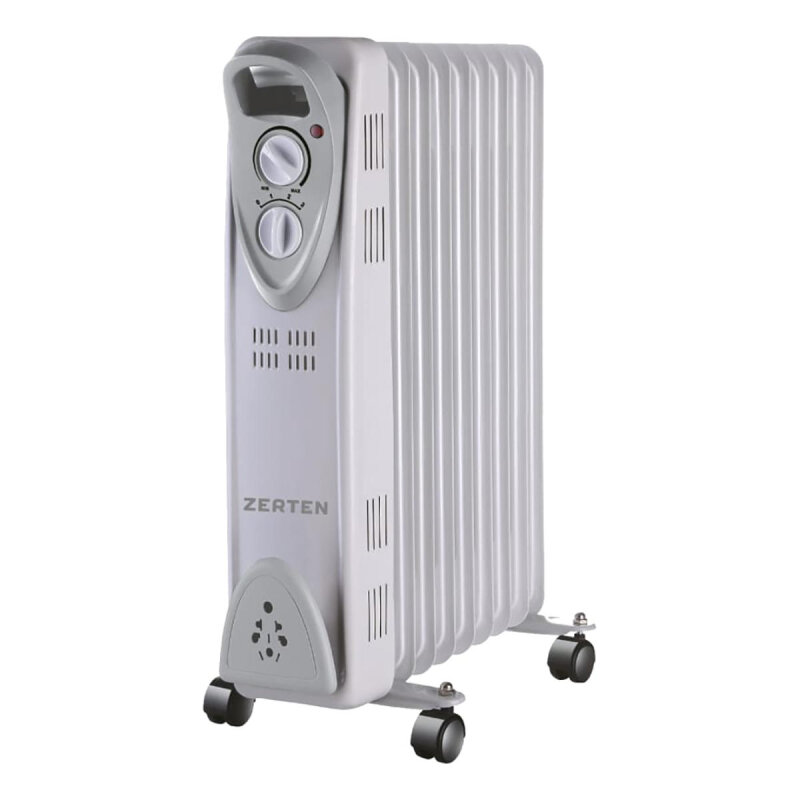 Радиатор Zerten масляный MRS-20 белый (9 секций) мощность 2000 Вт