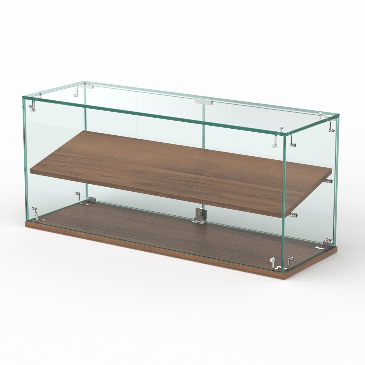 Витрина "сладость" №12-П для выпечки настольная пдсп, Орех. Производитель товара - компания Westcom.