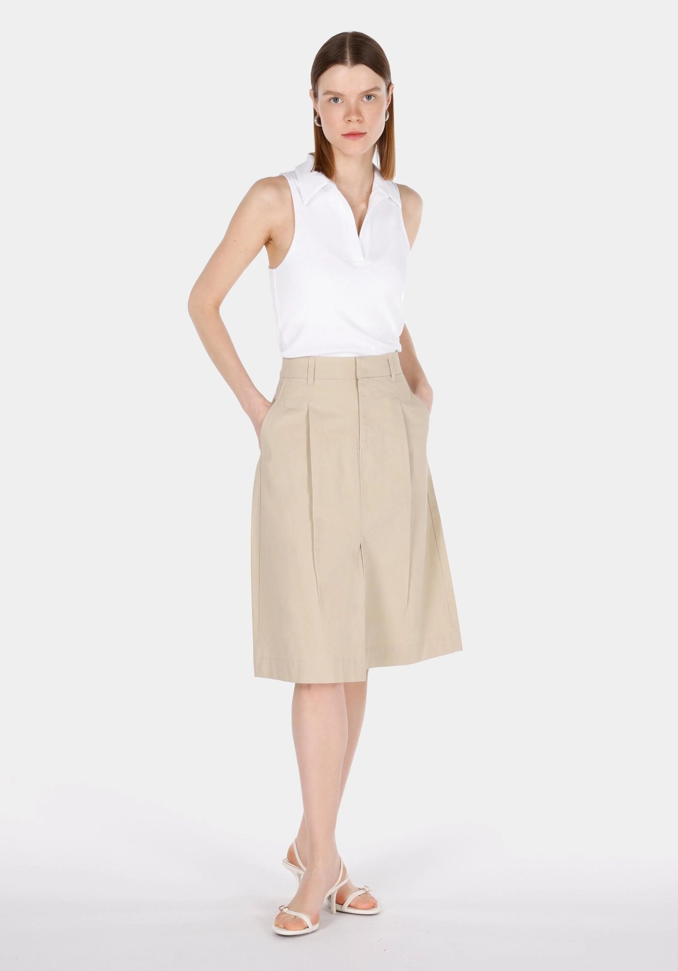 Юбка COLIN'S, размер 40, бежевый