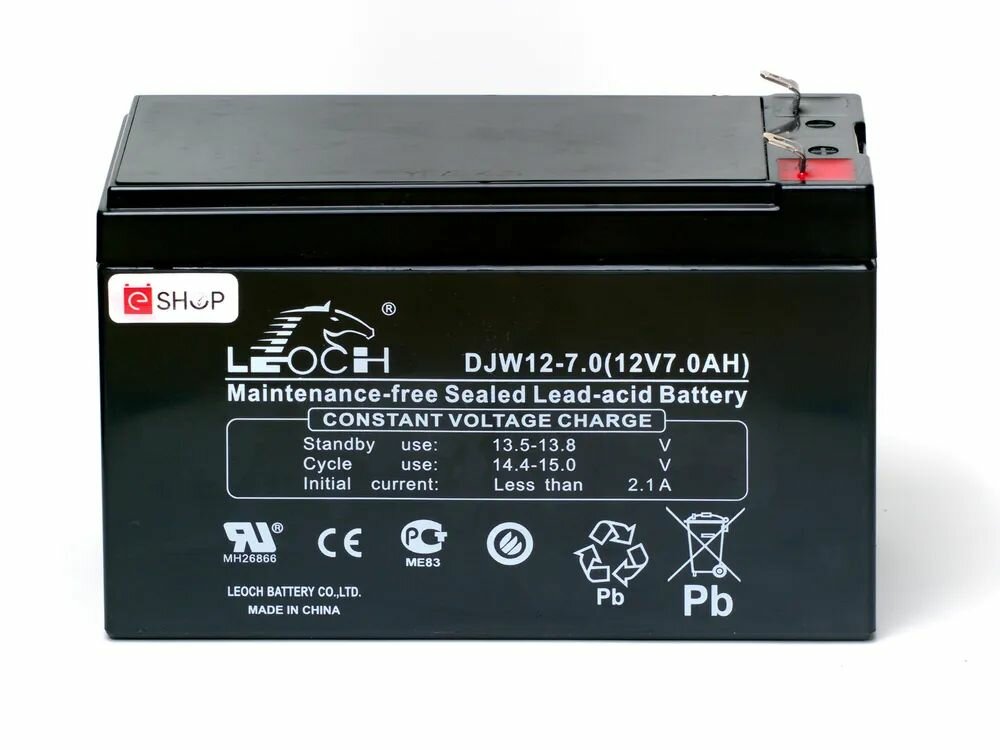 Аккумулятор LEOCH DJW12-7.0, для Источника бесперебойного питания