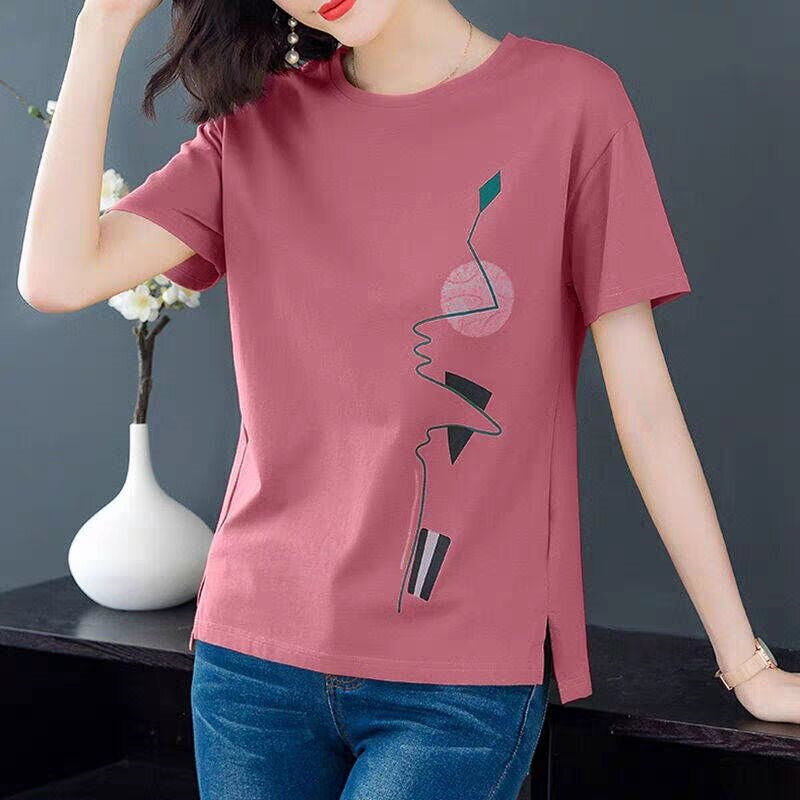 Футболка, размер 52, розовый