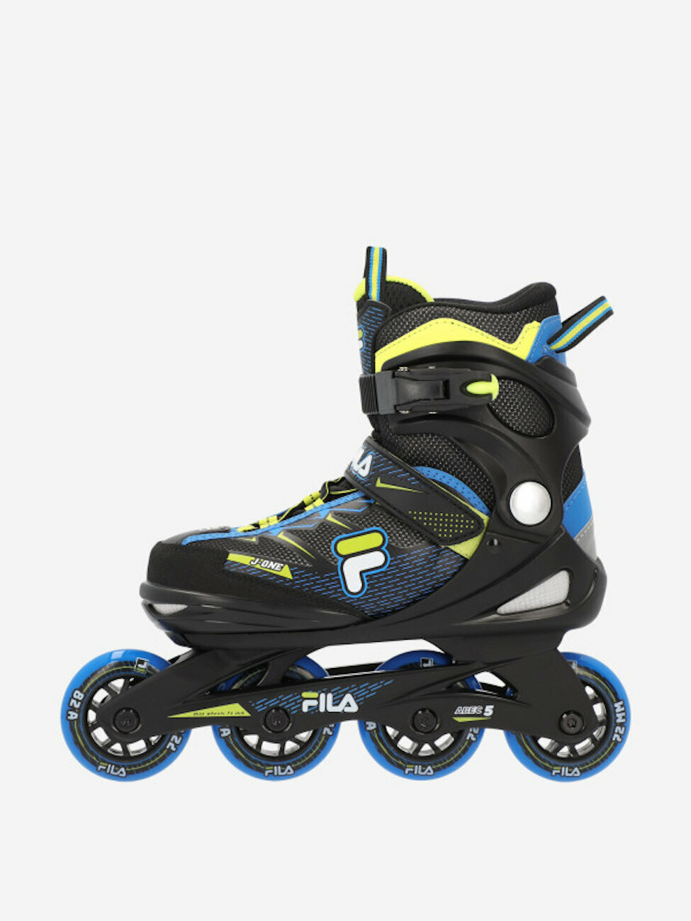 Картинки Детские раздвижные ролики Fila "J-One Boy", р. 32-36 - Blue/Limeр.