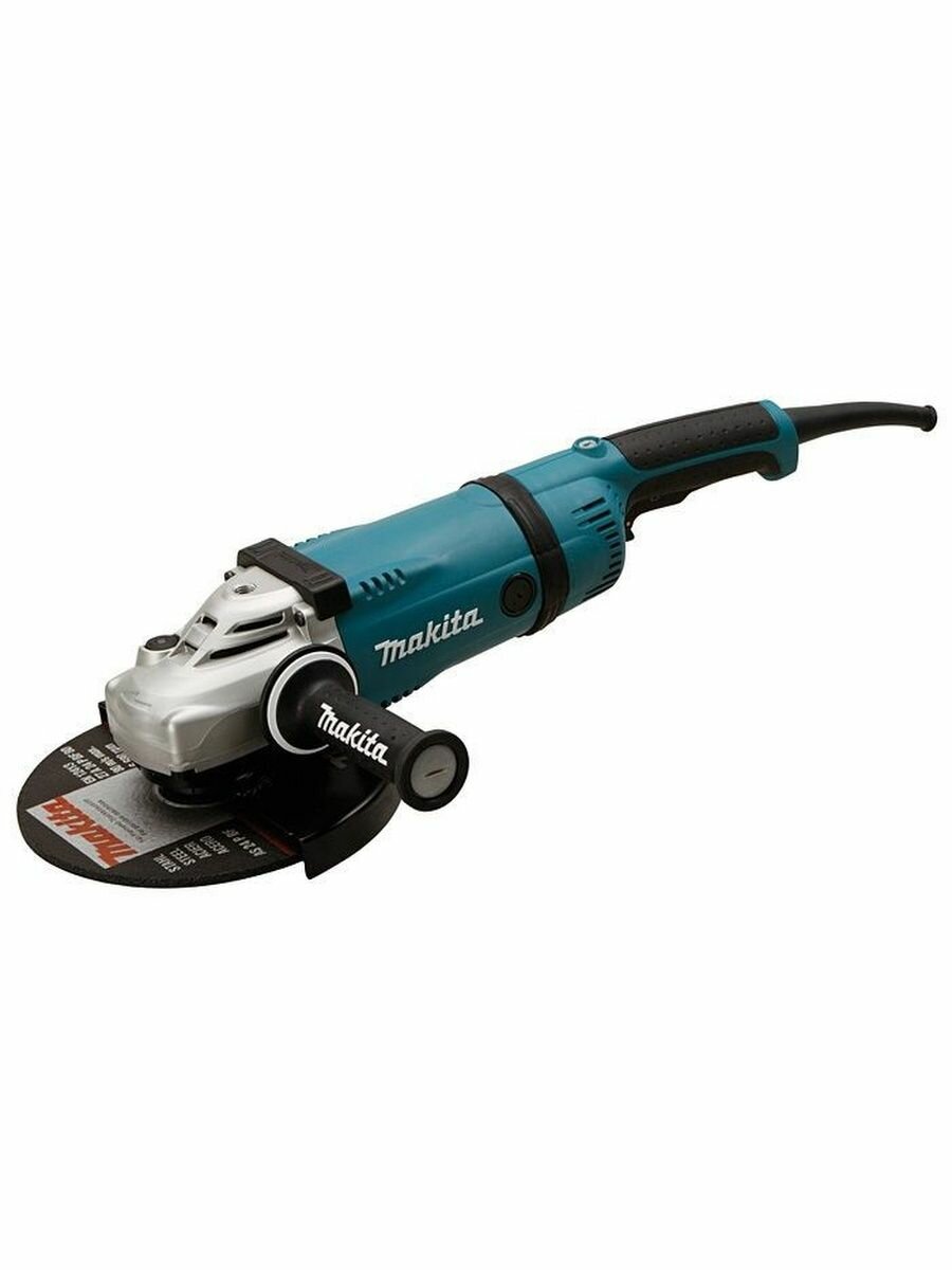 Угловая шлифовальная машина Makita GA9040RF0, с абразивными кругами диаметром 230 мм