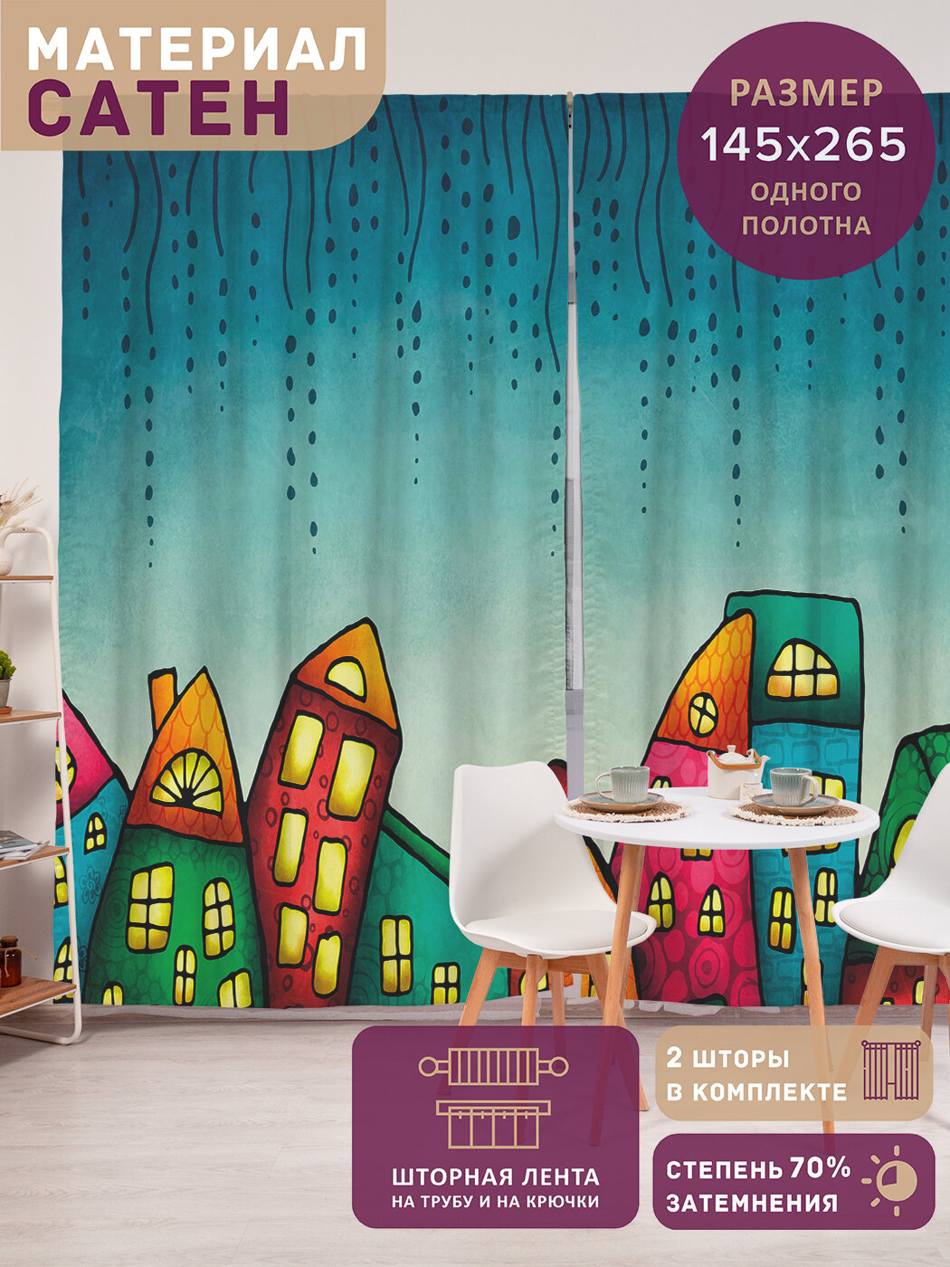 Фотошторы в спальню 